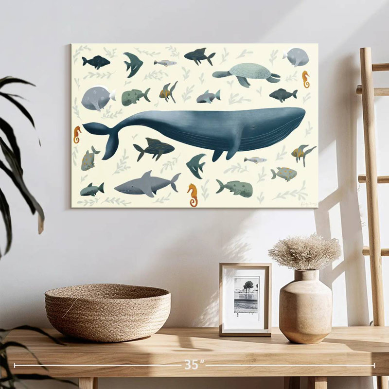 Animaux de mer, H 16 po x l 24 po