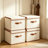 4 Pack Storage Bins with Lids, Collapsible Closet Organizer Container, Fabric Organizer Box with Handles, Decorative Storage Boxes-1037393558