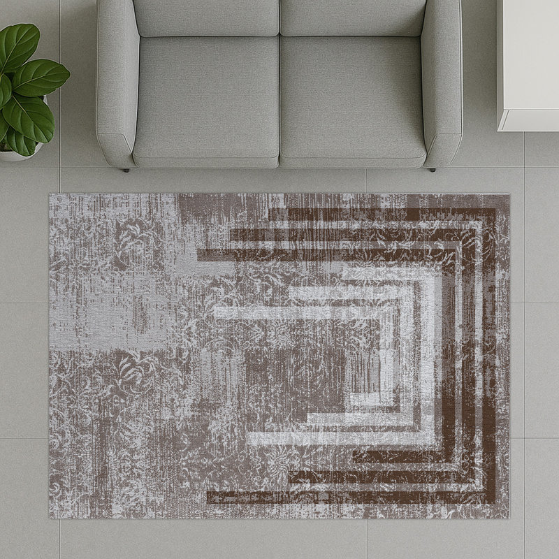 Abstract Area Rug, Rectangle 155 x 230 cm