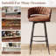 Tabouret de bar et de tabouret de bar moderne avec dossier tissé à la main-1641149653-1641149652