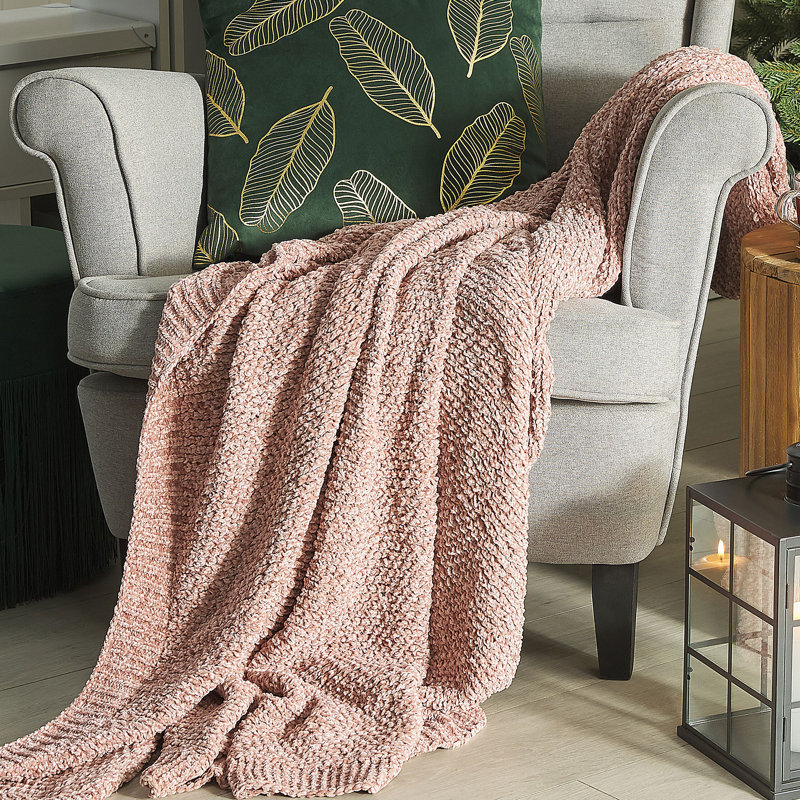Heeney Plain Weave / Muslin Throw Blanket, Pink