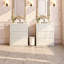 Meuble-lavabo double 60 po avec deux lavabos et deux armoires séparées de 30 po avec tiroirs à fermeture en douceur - Ensemble de meuble-lavabo seulement, robinet non inclus-31942588