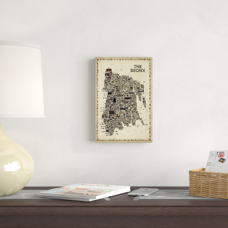 Collection antique de New York - Bronx, H 12 po x l 8 po