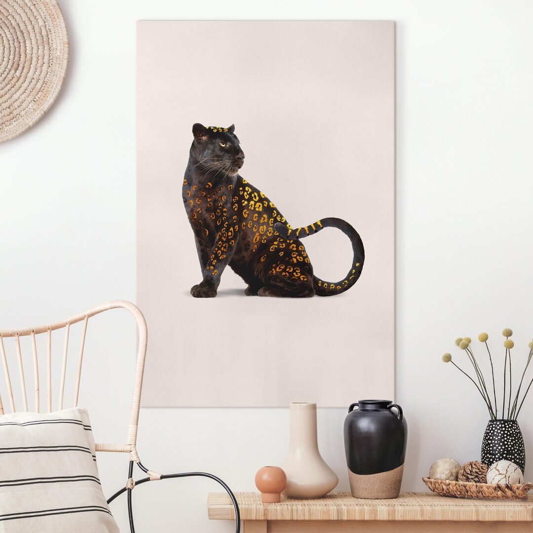 Leinwandbild Goldener Panther von Jonas Loose