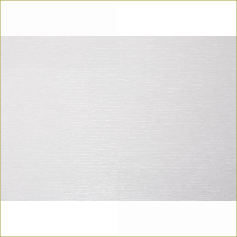Table basse moderne moderne en stratifié blanc avec 6 tablettes ouvertes, peu encombrante pour le salon et amp; Console de canapé