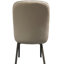 Chaise de salle à manger moderne en similicuir H 19,5 po avec pieds en acier au carbone épaissis - brun (ensemble de 2)-1670210270