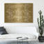« inversée the world noir gold », impression sur toile-338691455