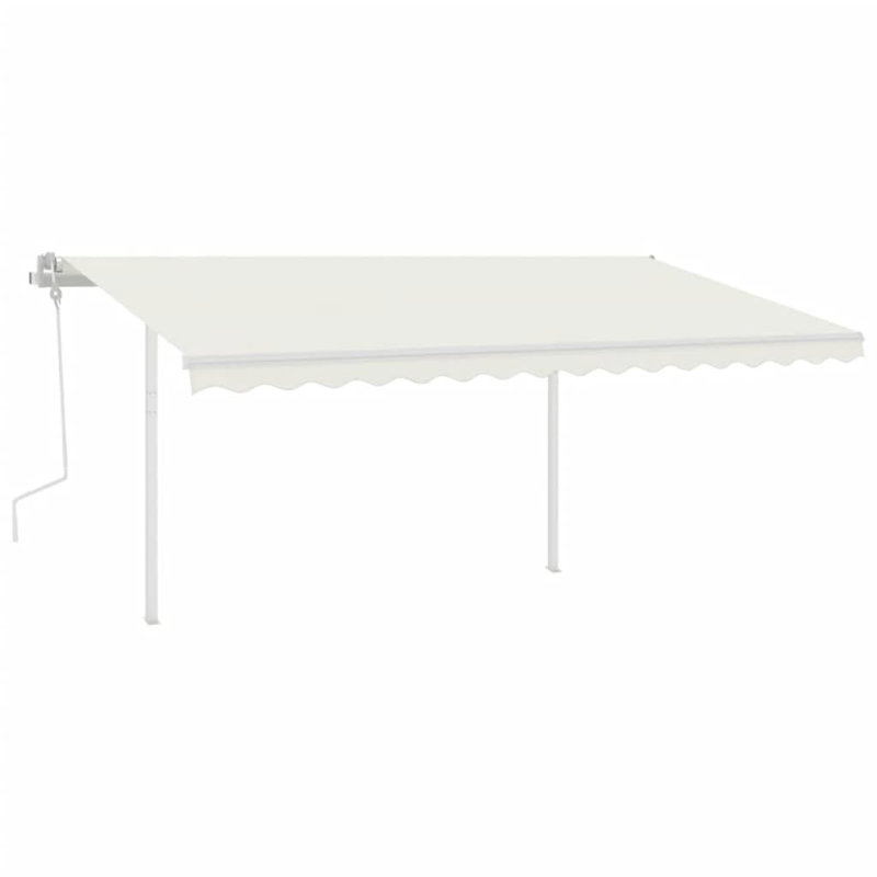 Auvent en métal blanc VidaXL, H 96,5 po x l 118,1 po, Blanc