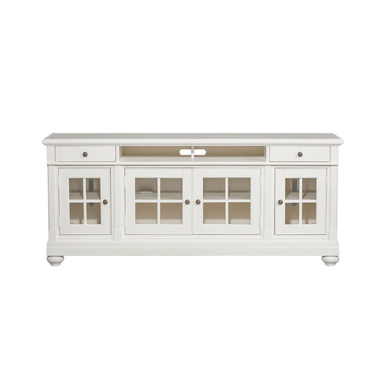 Baroncourt TV Stand, 32" H x 62.25" W x 19" D, White