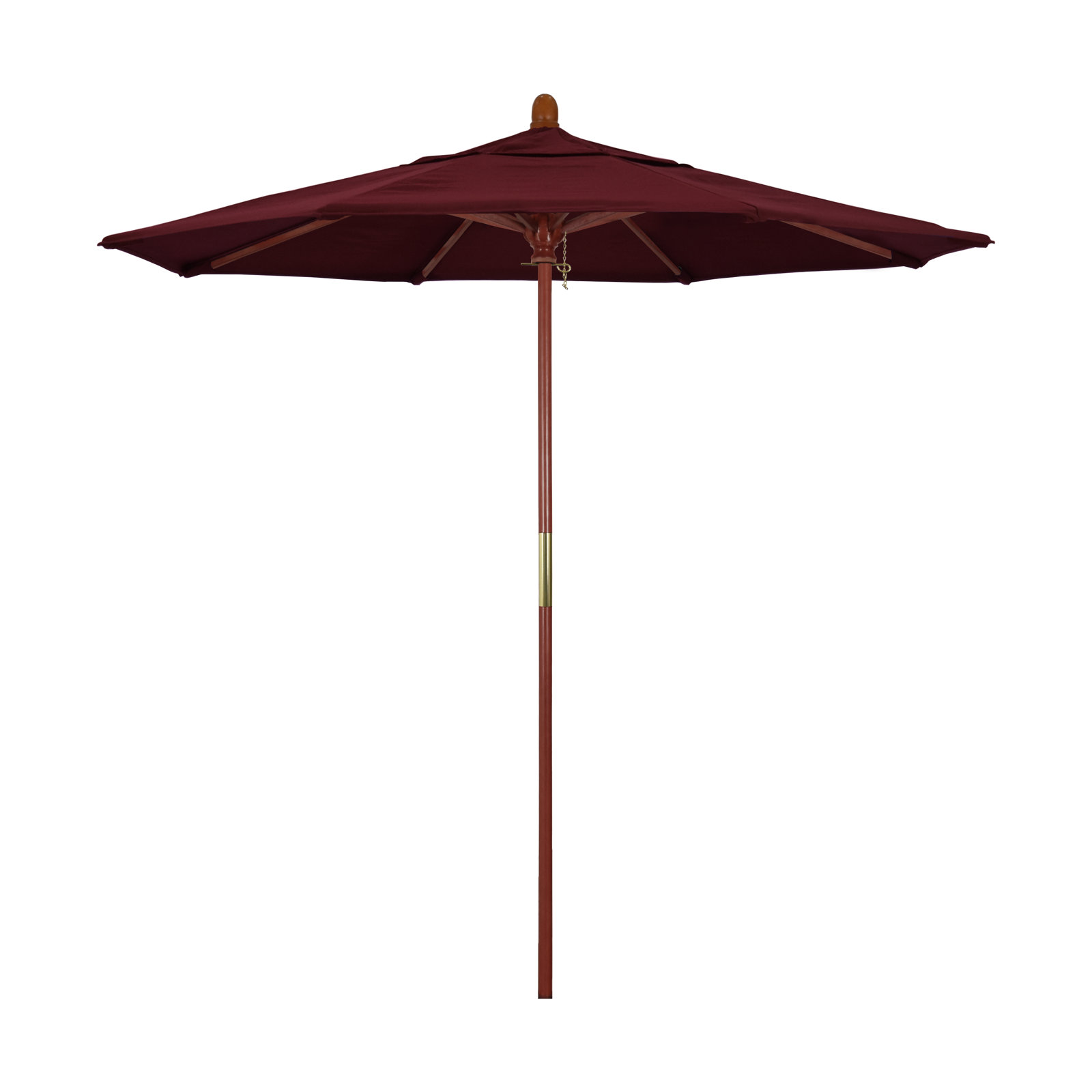 Manford 90'' Outdoor Umbrella, Burgundy Performance Canvas