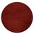 Manns Hand Knotted Loom Wool Eco-Friendly Area Rugs - Round, Dark Red Color, Plain Solid Design, High Pile Thick Handmade Anti Skid Area Rugs for Living Room, Bed Room-552735529