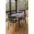 Luxembourg Rectangular Metal Outdoor Dining Table With Umbrella Hole , in. W in. D-86001428-86802631