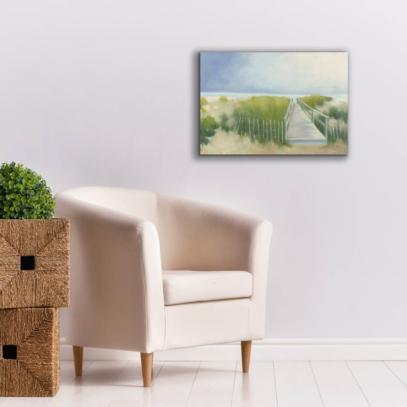 "Epic Graffiti" Beach Walk "par Julia Purinton, art mural sur toile, H 18 po x l 26 po x P 0,75 po