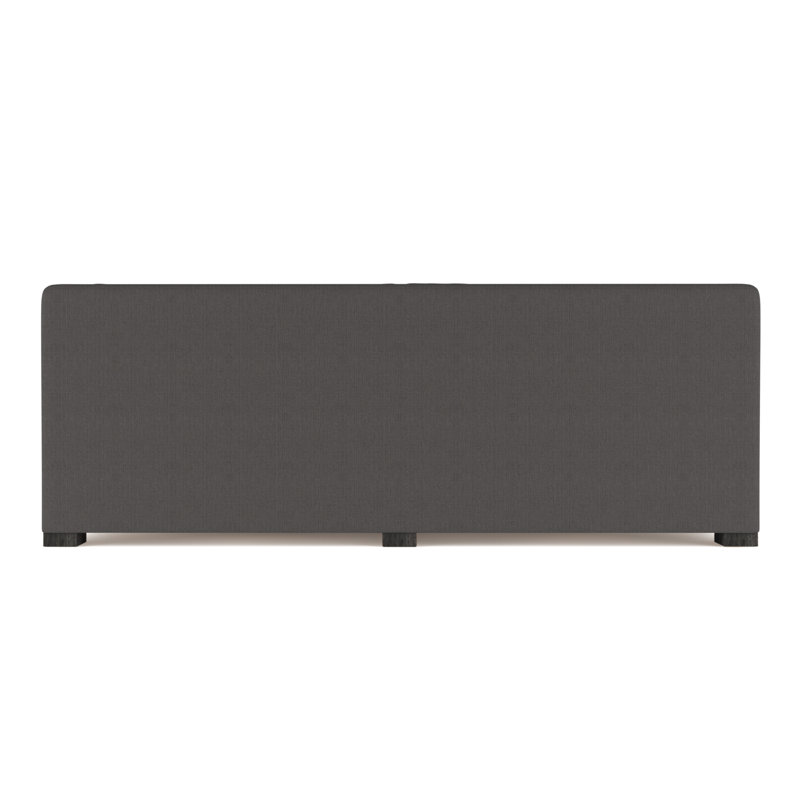 Crosby Slope Arm Daybed, Vintage Leather Graphite, Ebony