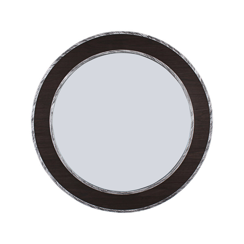 Ched Flat Wall Mirror, Round 30" H x 30" W