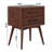Pasadena Mid Century Modern Solid Wood 2 Drawer Nightstand-793285377