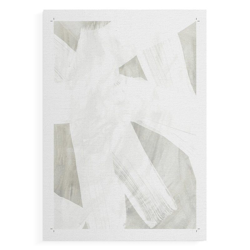 Stone Brush II -Canvas Print Only - NOT FRAMED