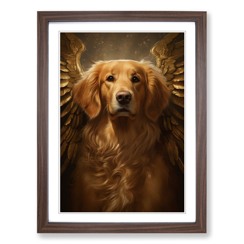 Golden Retriever Conceptual - Framed Print
