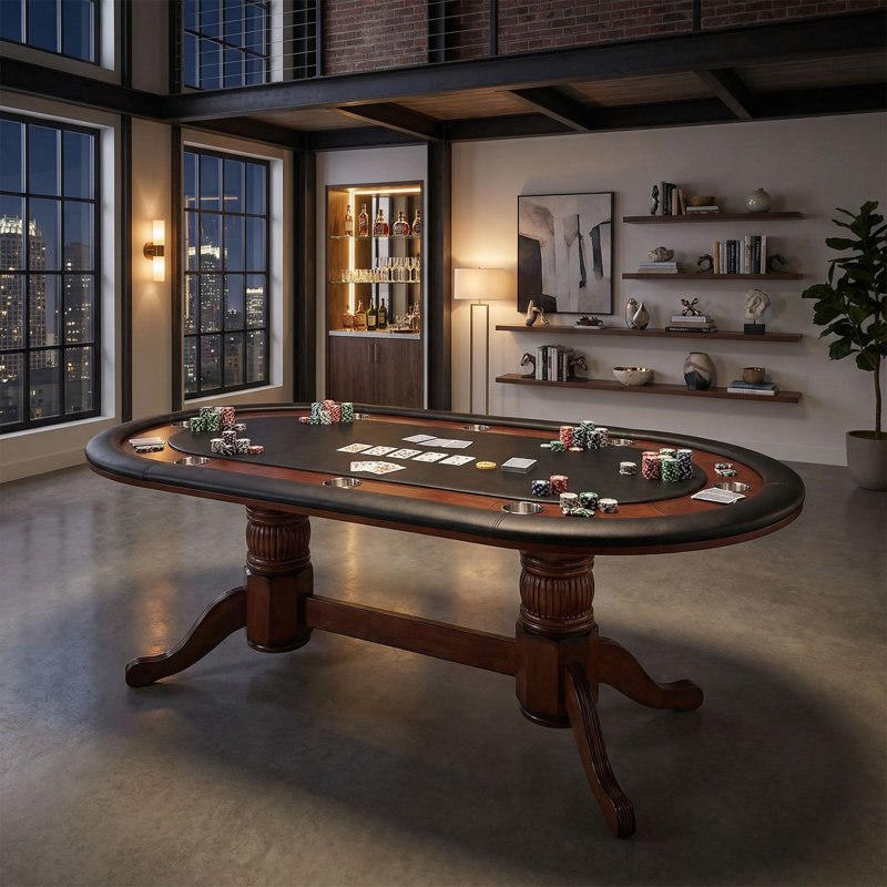 Table de jeu 80 po, Châtaignier