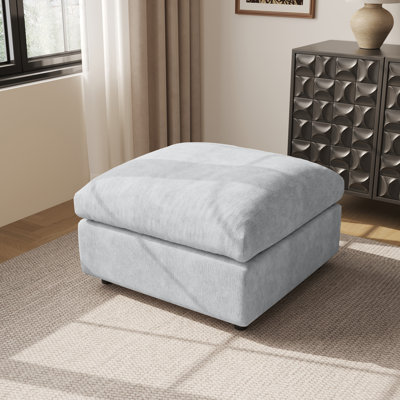 Kessi 33.5" Upholstered Ottoman