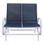 Chaise d'extérieur coulissante en métal Crudden-1923470694