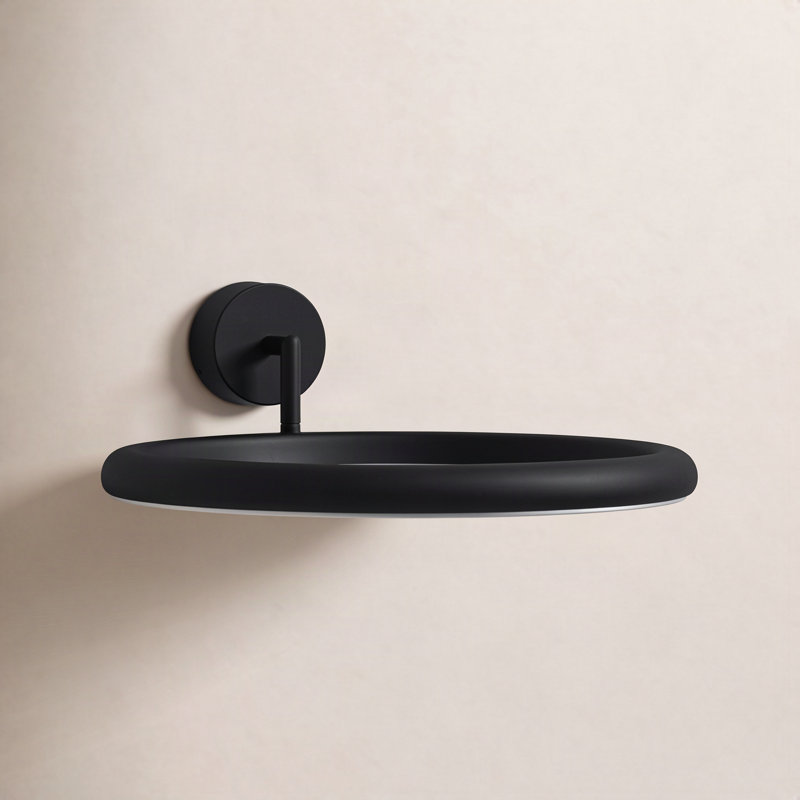 Lolli LED Armed Sconce, Matte Black