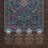 Emanuel Traditional Machine Woven Flatweave Blue and Raspberry Area Rug with Non Skid Backing -1543844822