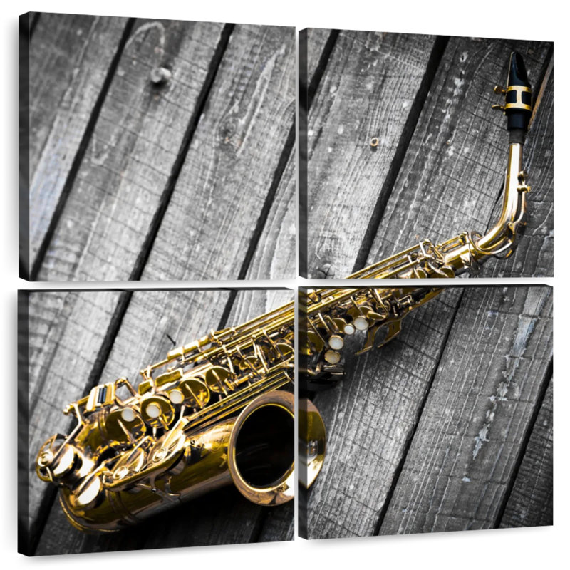Alto Saxophone, 18" H x 18" W