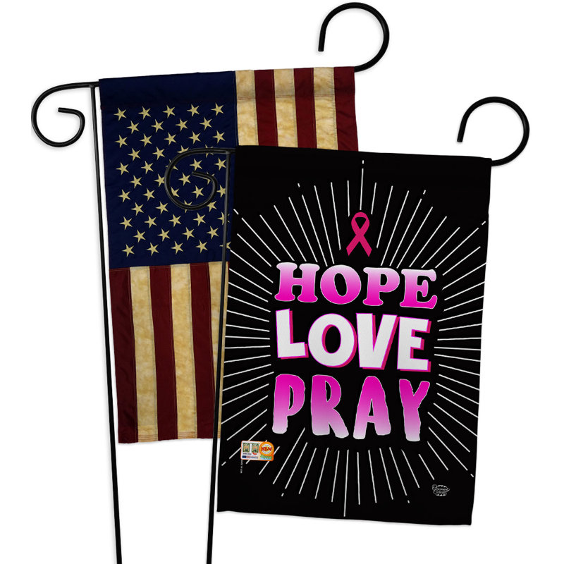Drapeau de jardin à 2 côtés en polyester 18 po x 13 po