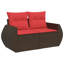 Ensemble de canapé de patio avec coussins 4 pièces Ebern Designs-1350368174