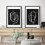 «Duotone Blue Oak Woodest Tree Rings Wilderness», 2 pièces sur toile-99016013-99016010