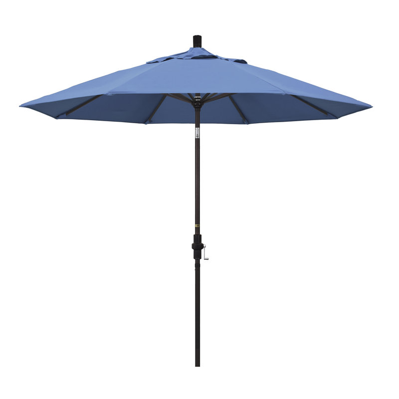 Parasol de marché 9 pi, Performance bleu givré