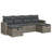  Garden Sofa Set Grey, Dark Grey