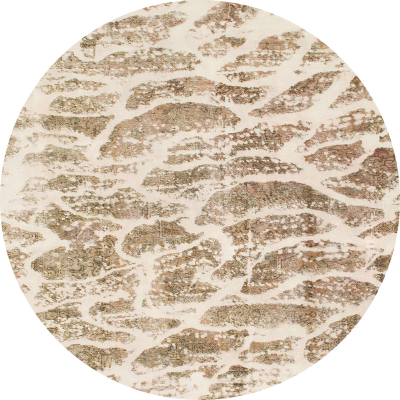 Tapis abstrait moderne 877, Rond 6 pi