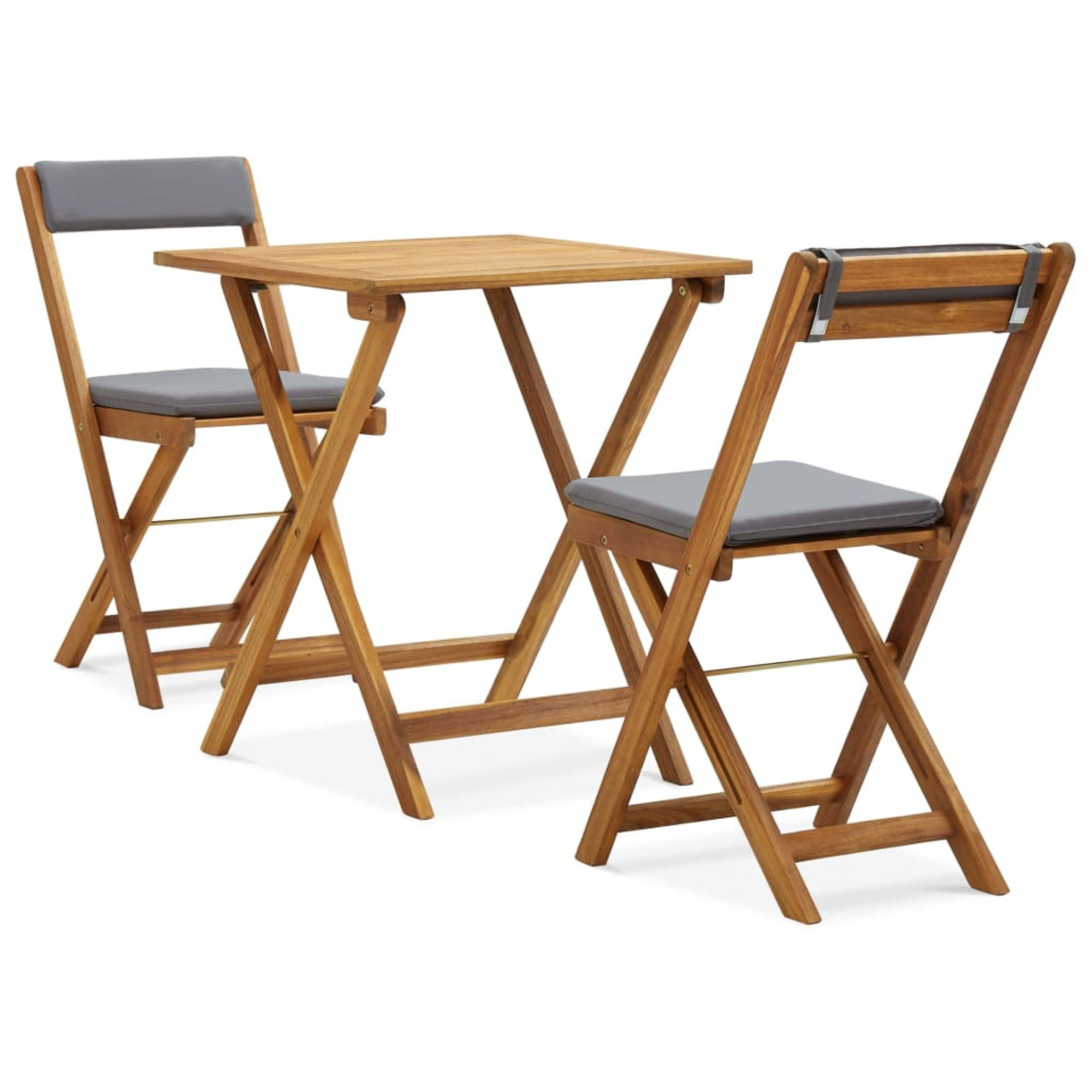 Acacia folding table and chair set hot sale