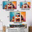 Pop art pingouin avec lunettes de soleil - art mural pingouin-1669755052-1669755050