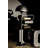 Cataracta 62'' Matte Black Traditional Floor Lamp with Outlet