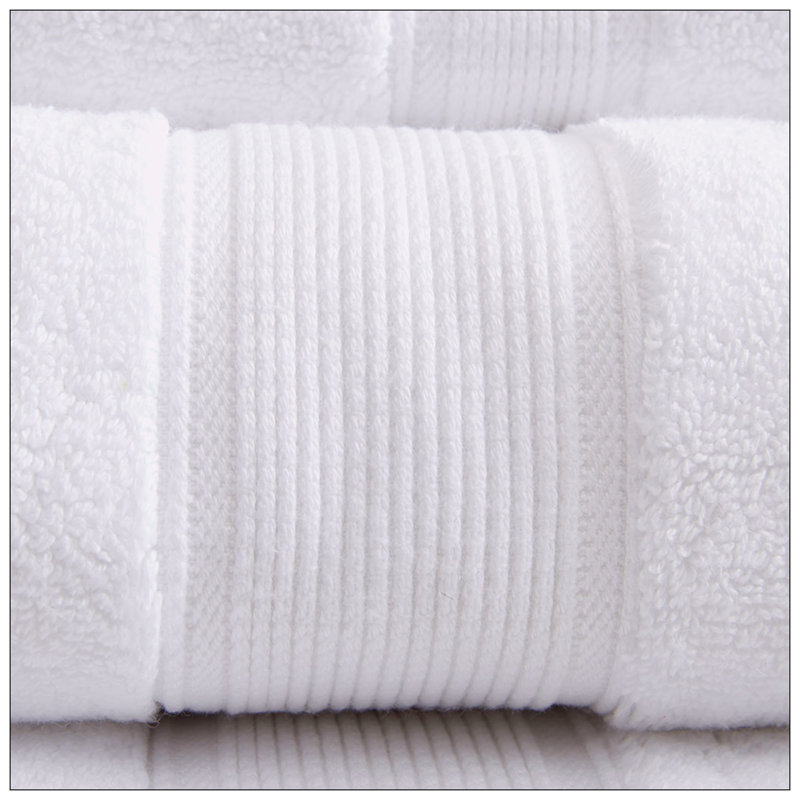 Ensemble de 8 valises pour chambre d'amis 100% coton, Blanc