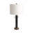 27" Comsouth Marble Table Lamp, Black/White