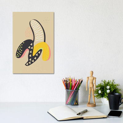 Banana by Flatowl - Wrapped Canvas Print