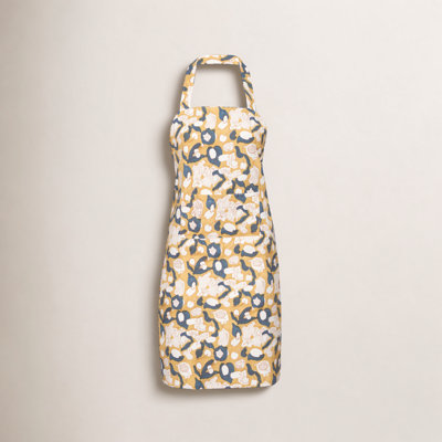 Bryssa Floral Cotton Bib Apron