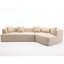 Canapé moderne [VIDÉO FOURNI] [Édition étendue nouvelle et améliorée] Canapé modulaire, canapé de style minimaliste moderne, rembourré, combinaison libre, tissu de fibres rondes, tissu anti-froissement, extension de dimension,