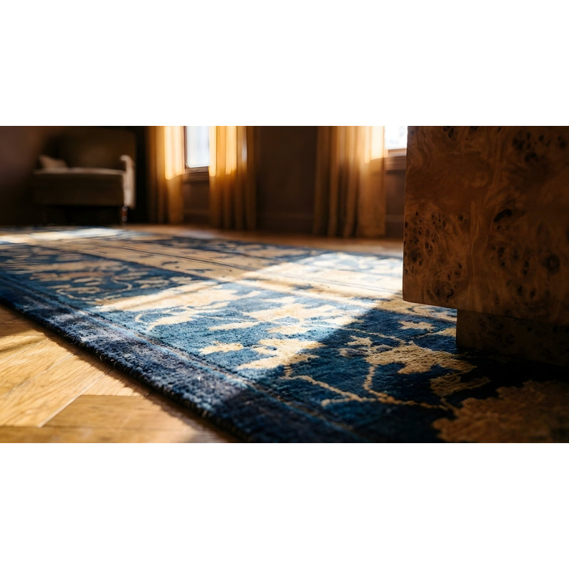Hand Knotted Wool Floral Area Rug