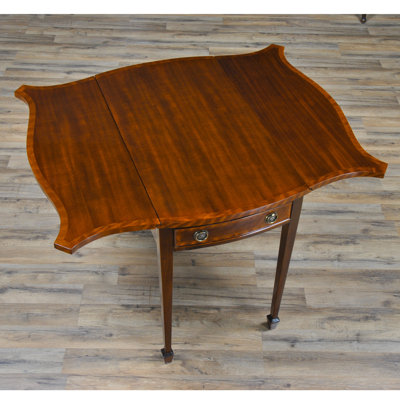 Solid Wood End Table with Storage