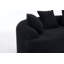 Causeuse incurvée: emballage compressé, tissu chenille, éponge 30D, sans assemblage
