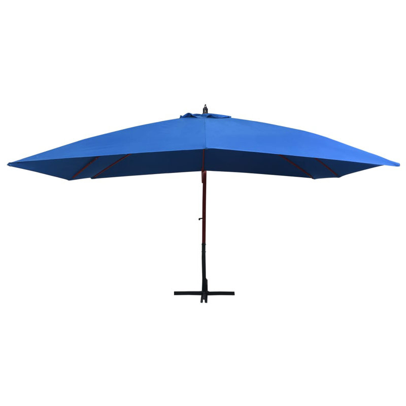 Parasol en porte-à-faux avec système Pully, Blue