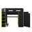 Full Size Wood Loft Bed With Desk,Wardrobe,Ample Storage Space And RGB LED Light-117530356