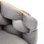 Chaise d'appoint en velours gris pour chambre à coucher, design simple et sièges modernes - l 21,74 po x P 28,47 po, H 29,59 po-880505271