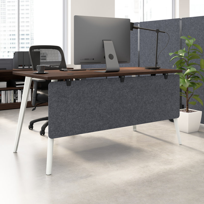 Paravent de bureau Bush Business Furniture, Gris anthracite, 57,99 po L