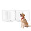 Clôture pour chien en bois blanc, PE, PP, 1 ensemble, pliable, portable, sécuritaire et sécuritaire